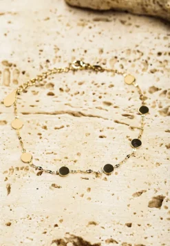 Złota Bransoletka Ozdobiona Kółkami Clemea