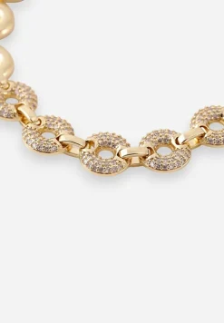 Złota Bransoletka z Cyrkoniowymi Kółkami Diolara