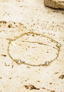 Złota Bransoletka z Cyrkoniami Irrilina