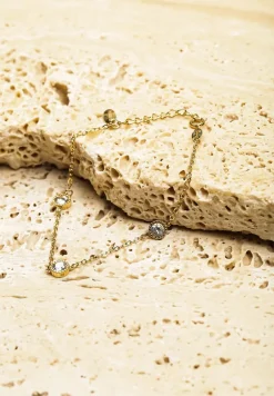 Złota Bransoletka z Cyrkoniami Irrilina