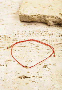 Złota Bransoletka z Kulkami na Sznurku Finanira