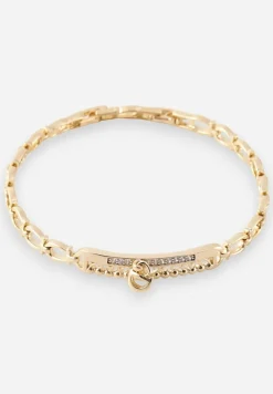 Złota Bransoletka z Motywem Cyrkonii Malivera