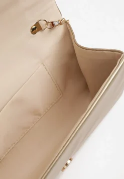 Złota Klasyczna Torebka Kopertówka z Odpinanym Łańcuszkiem Rinithara