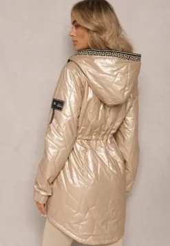 Złota Kurtka Pikowana Diomasio