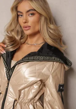 Złota Kurtka Pikowana Diomasio