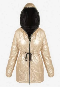 Złota Kurtka Pikowana Diomasio