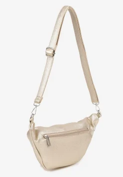 Złota Nerka ze Srebrnymi Detalami na Regulowanym Pasku Turessa