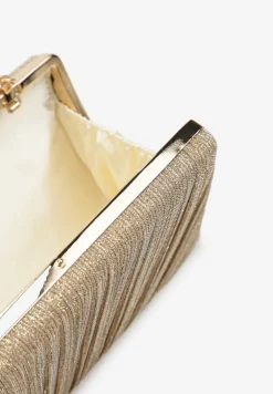 Złota Połyskująca Torebka Kopertówka Inella