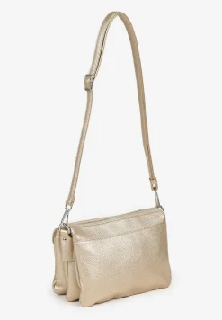 Złota Torebka Typu Listonoszka w Klasycznym Stylu Izamara