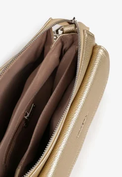 Złota Torebka Typu Listonoszka w Klasycznym Stylu Izamara