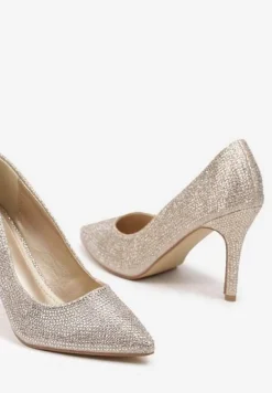 Złote Cyrkoniowe Szpilki ze Szpiczastym Noskiem Derinia