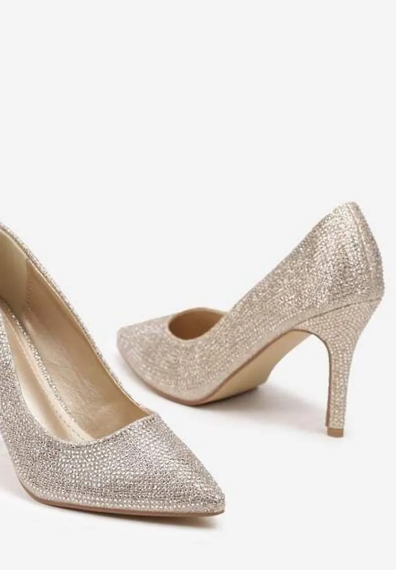 Złote Cyrkoniowe Szpilki ze Szpiczastym Noskiem Derinia