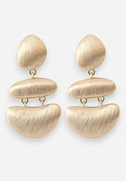 Złote Geometryczne Kolczyki Melindrea