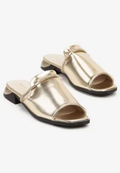 Złote Klapki Vices z Cyrkoniami Tilindrea