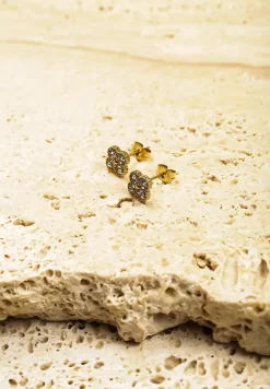 Złote Kolczyki w Kształcie Kwiatków z Cyrkoniami Finavera