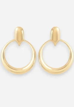 Złote Kolczyki z Motywem Kół Malerela