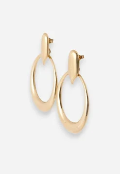 Złote Kolczyki z Motywem Kół Malerela