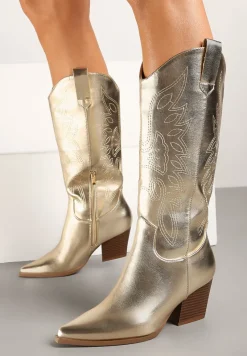 Złote Kozaki Kowbojki na Stożku Esariael