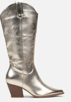 Złote Kozaki Kowbojki na Stożku Esariael