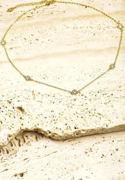 Złoty Naszyjnik Ozdobiony Cyrkoniami Cleomara