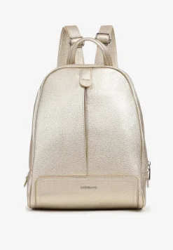 Złoty Plecak o Trapezowym Kształcie Zdobiony Przeszyciem Polzedi