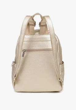 Złoty Plecak Ozdobiony Napisem Nillamea