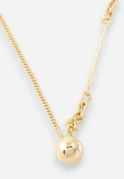 Złoty Podwójny Naszyjnik z Koralikiem Dionaela